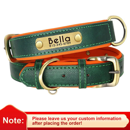 Personalized Dog Collar • Engraved Nameplate