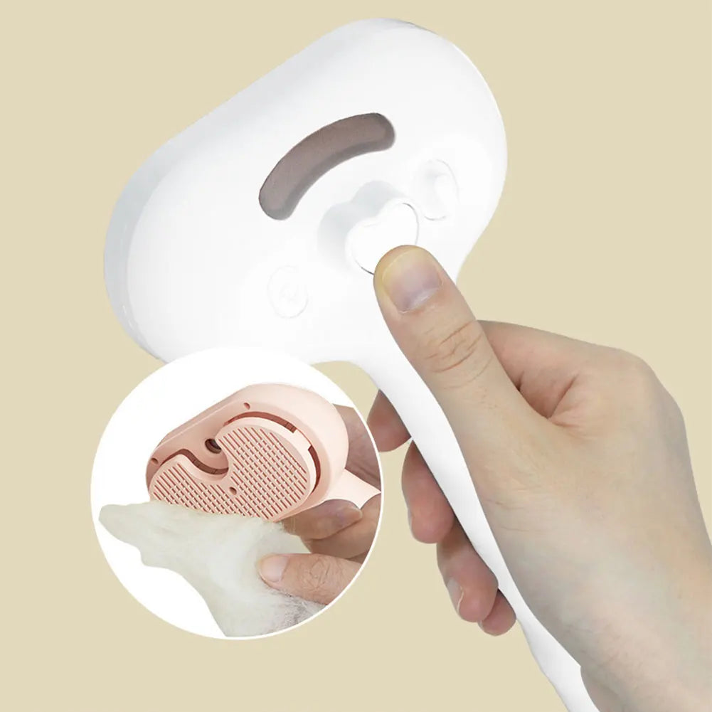 Pet Hair Steam Brush for Cats & Dogs