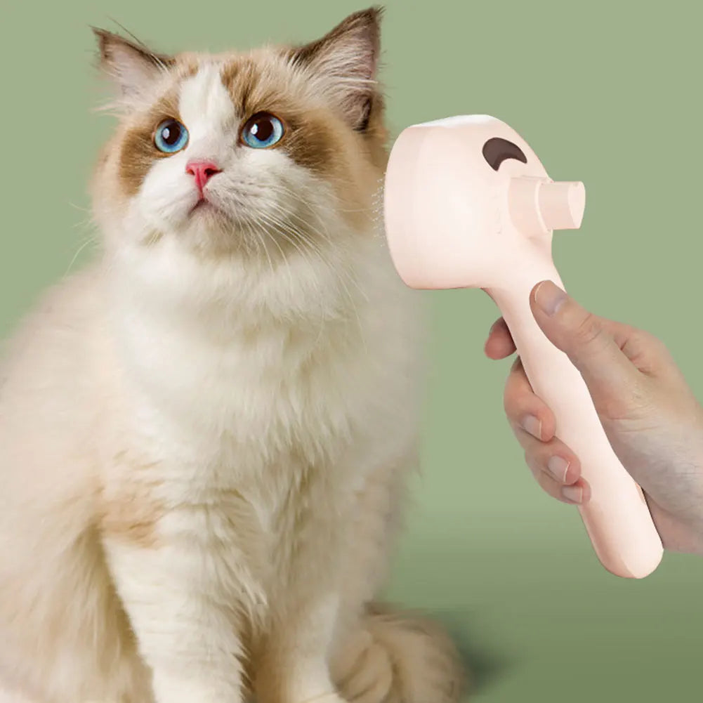 Pet Hair Steam Brush for Cats & Dogs
