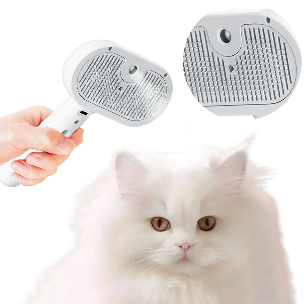 Pet Hair Steam Brush for Cats & Dogs