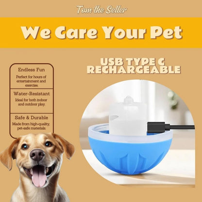 Smart Bouncing Pet Ball – Automatic Motion, Durable & Chew‑Resistant