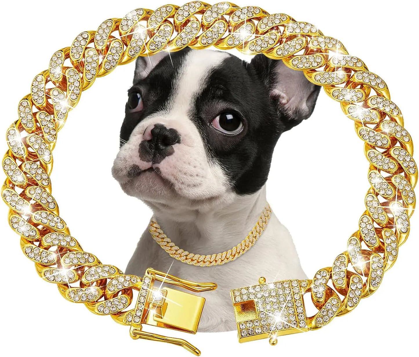 Gold Chain Collar for Pets